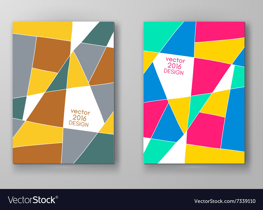 Set of abstract design templates