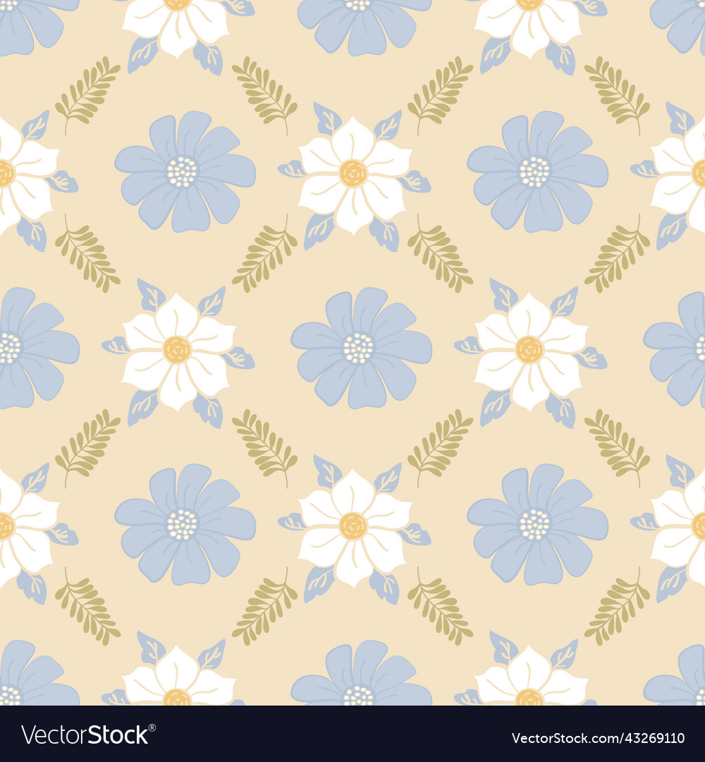 Spring sprung repeat pattern background Royalty Free Vector