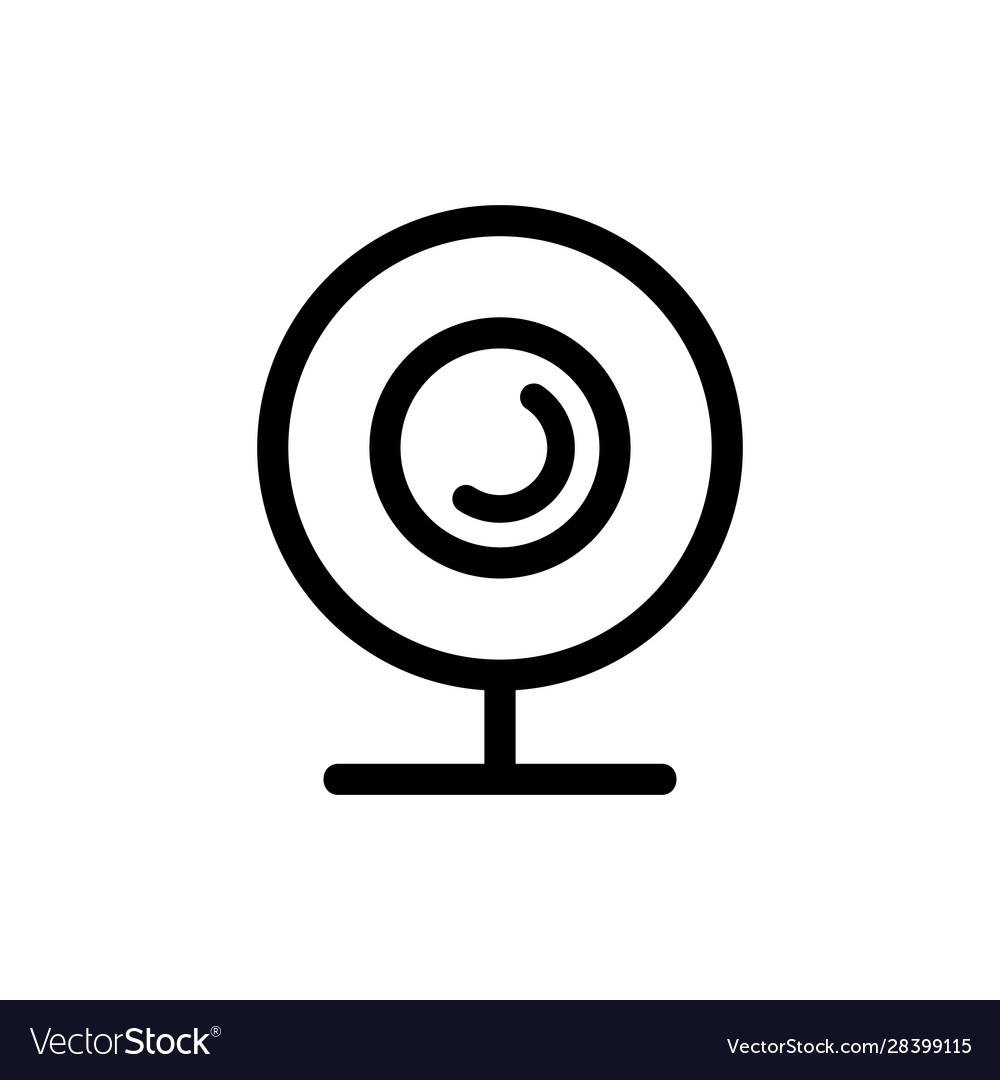 Action camera icon isolated contour symbol Vector Image Action camera icon isolated contour symbol