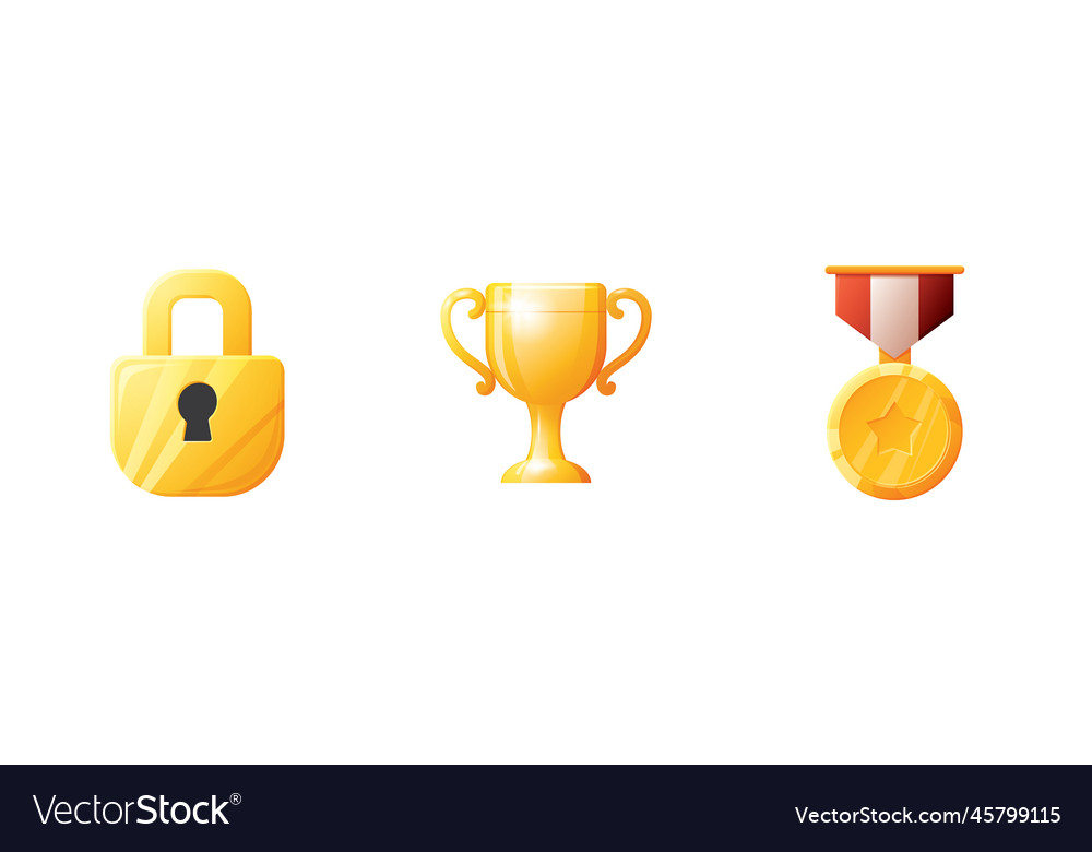 Game ui assets set gaming user interface icons