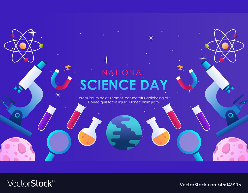 Gradient science twitch background design template