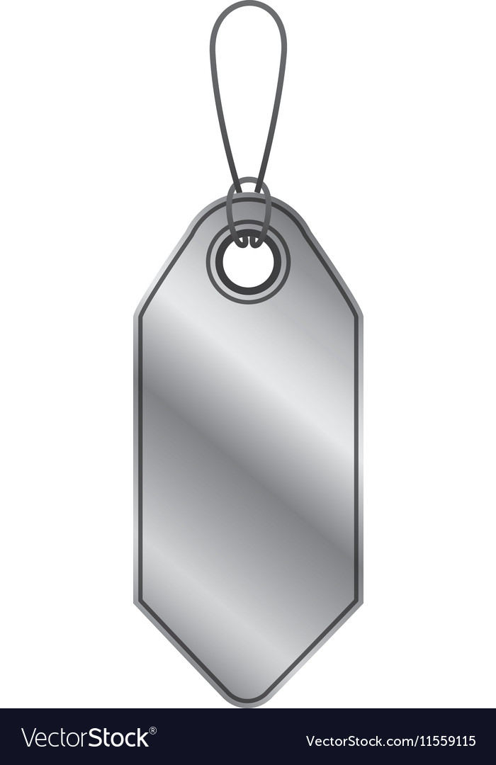 Isolated silver label design Royalty Free Vector Image