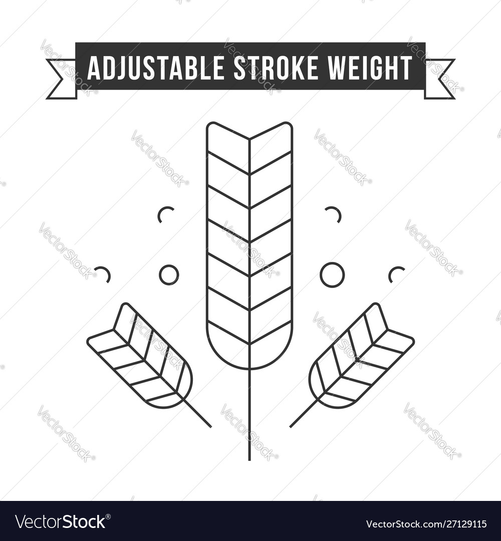 Simple flat design linear minimalistic icon