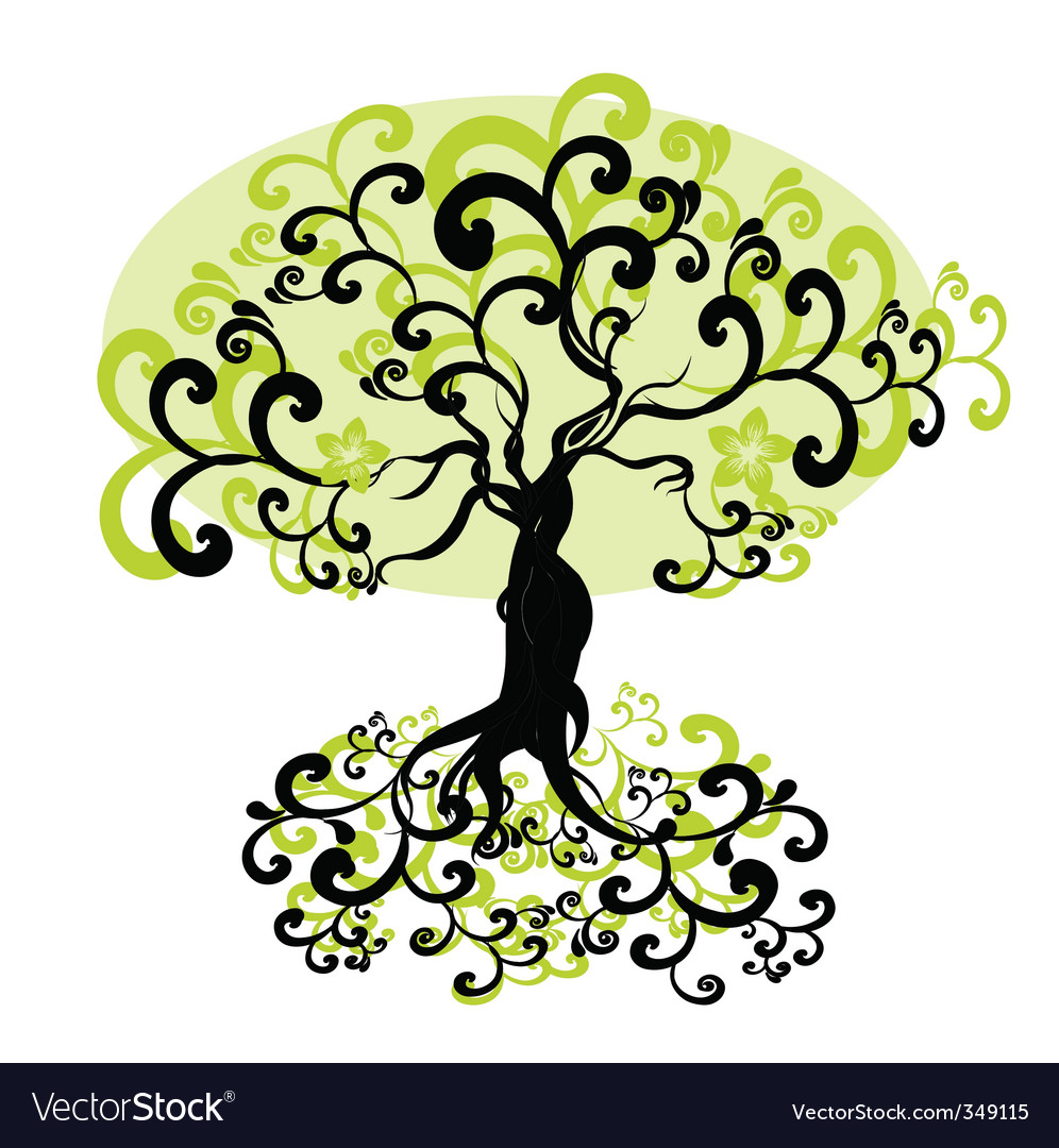 Summer tree Royalty Free Vector Image - VectorStock