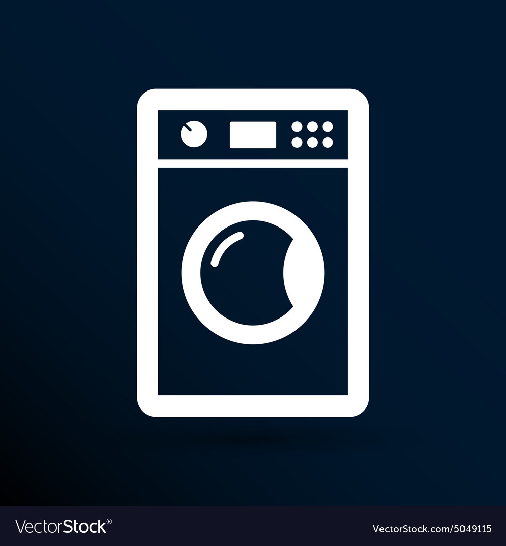 Washing machine icon laundromat clothing electric