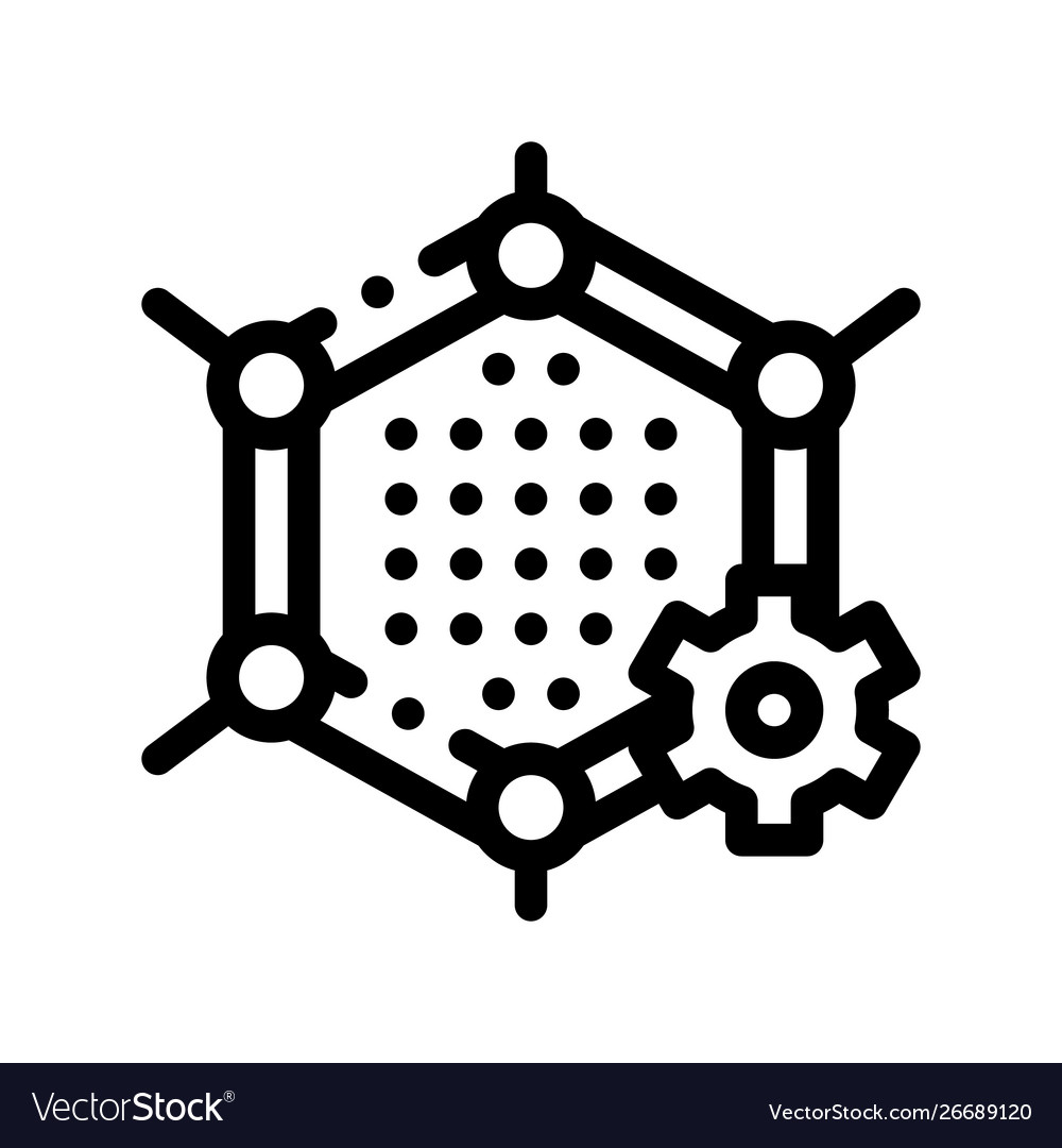 Künstliche Graphentechnologie Zeichen Symbol