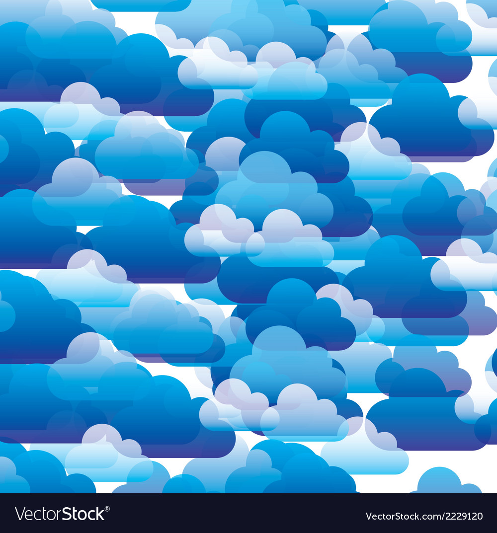 Background many different clouds representing