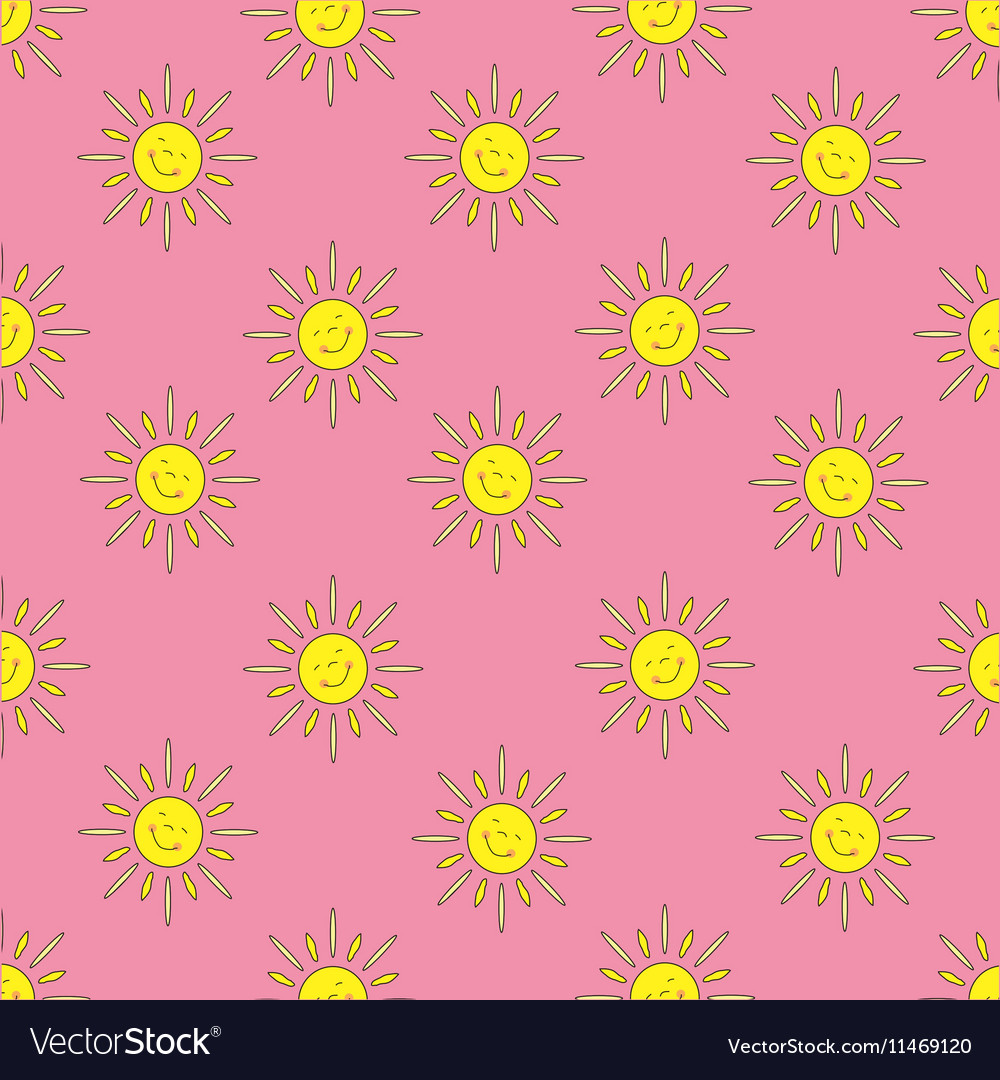Background of the sun pink Royalty Free Vector Image