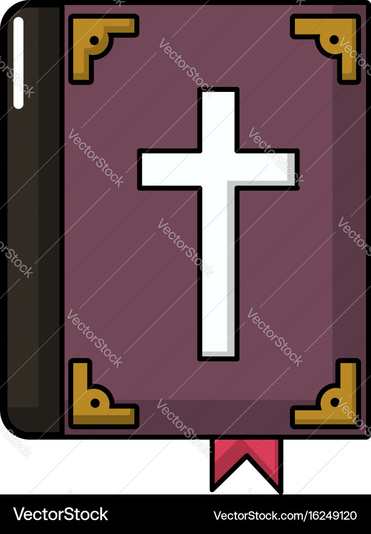 Bible icon cartoon style Royalty Free Vector Image