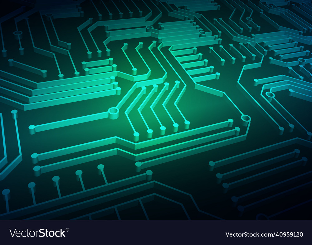 Circuit technology background with hi-tech digital vector image Circuit technology background with hi-tech digital