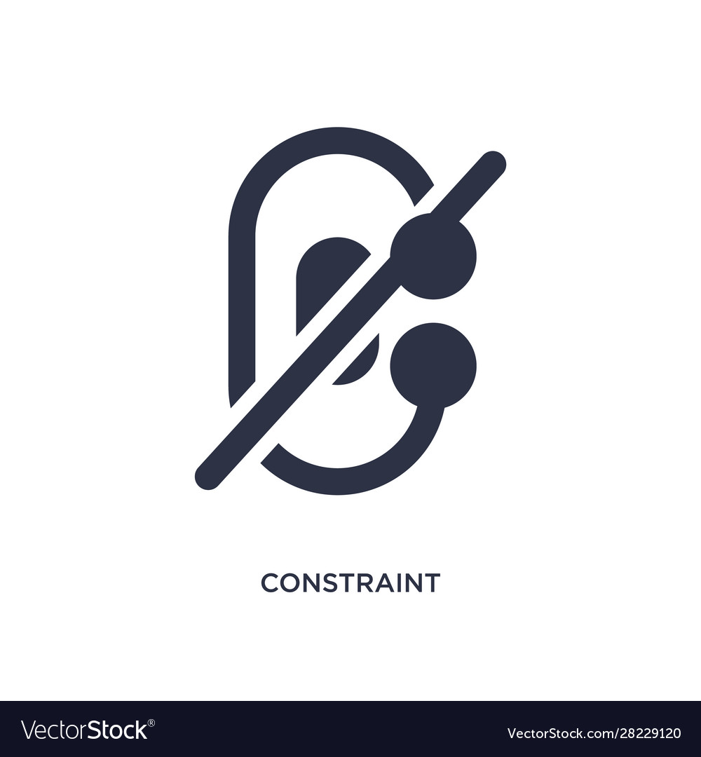 Constraint icon on white background simple