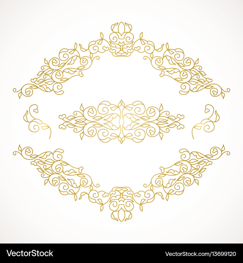 Decorative frame elegant element Royalty Free Vector Image