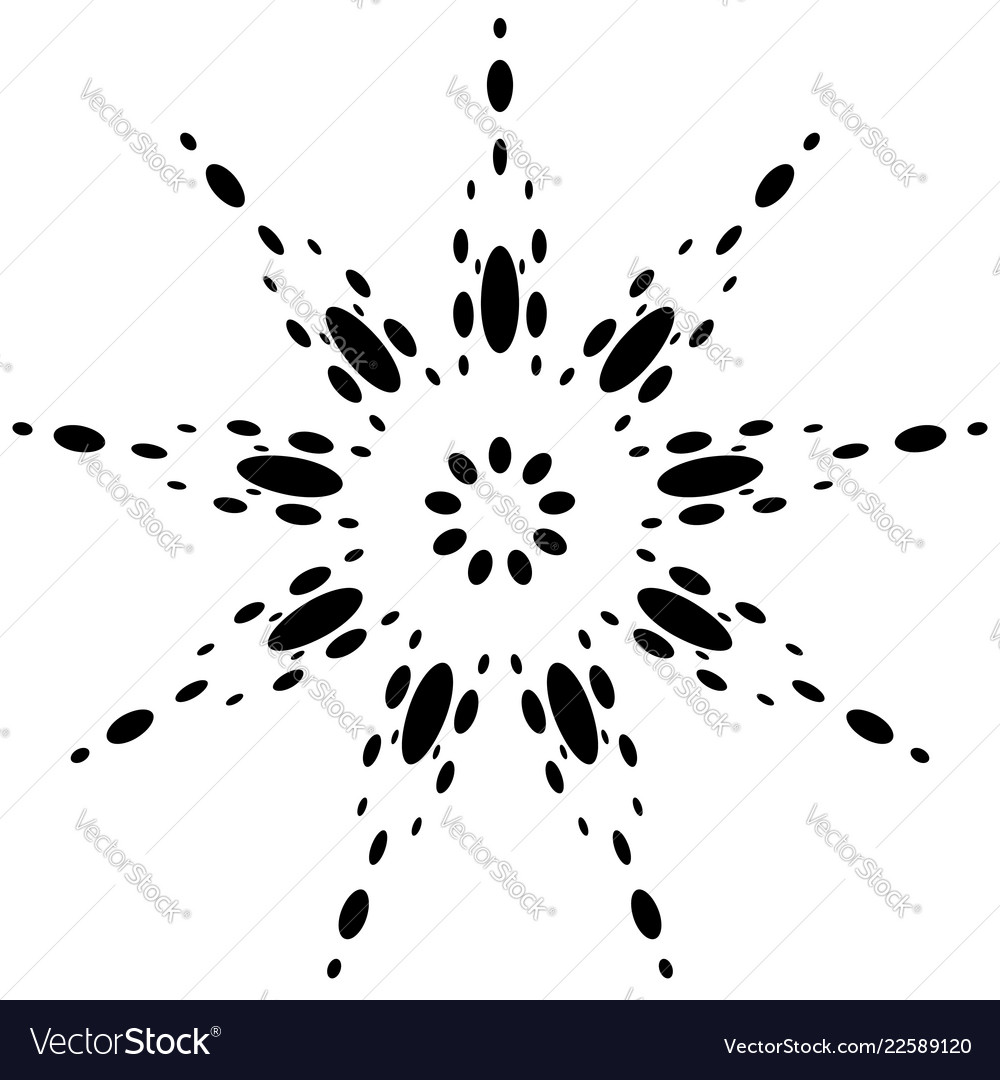 Distorted Circular Abstract Form