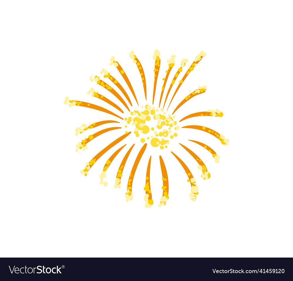 Golden fireworks design Royalty Free Vector Image