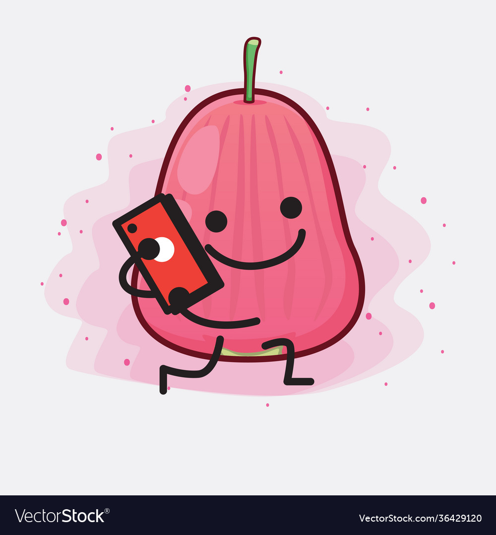 Java apple fruit cute character with simple face