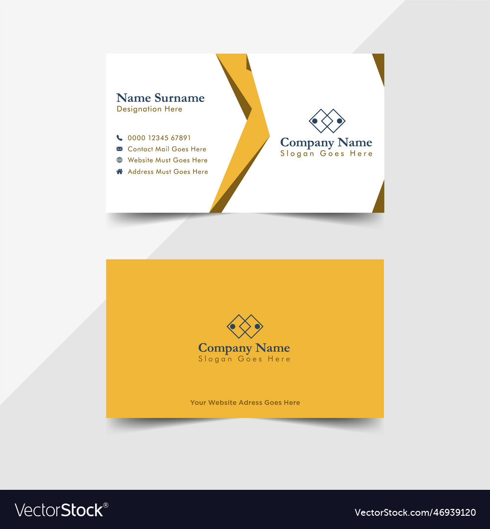 Professional business card template design