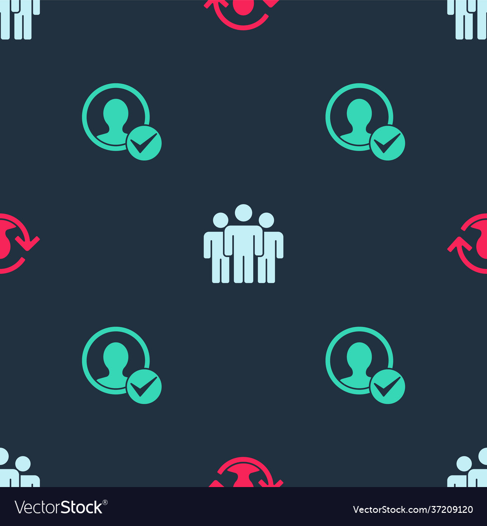 Set human resources users group and create vector image Set human resources users group and create