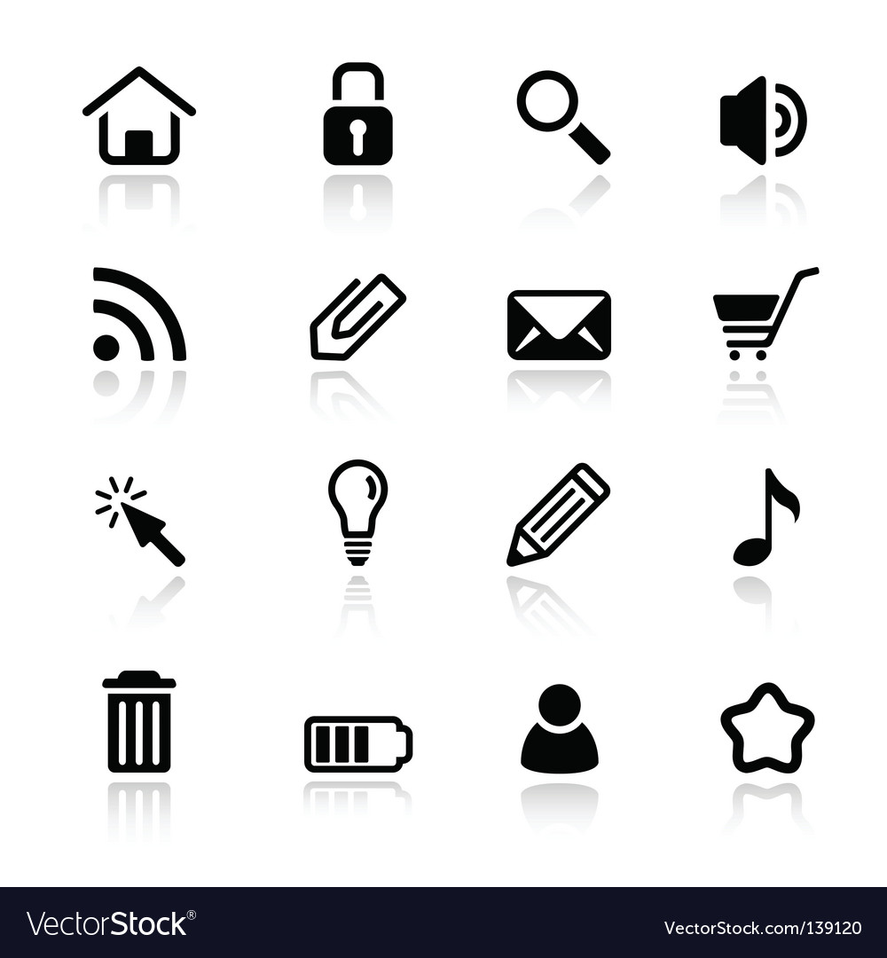 Set of Web Icons - Minimalist Style