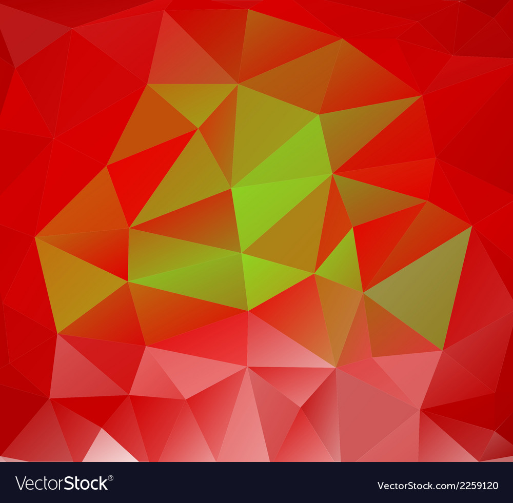 Triangle background red polygons