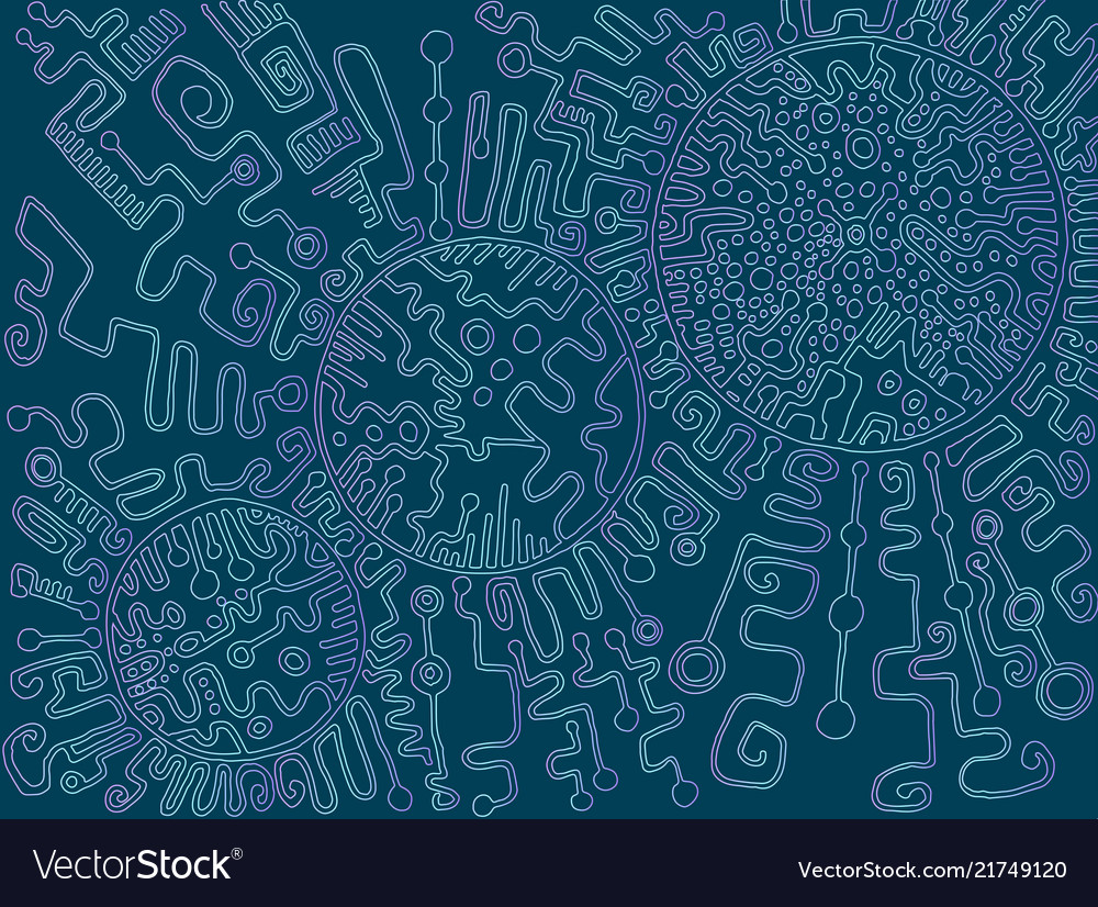 Vintage abstract ornamental background doodle vector image Vintage abstract ornamental background doodle