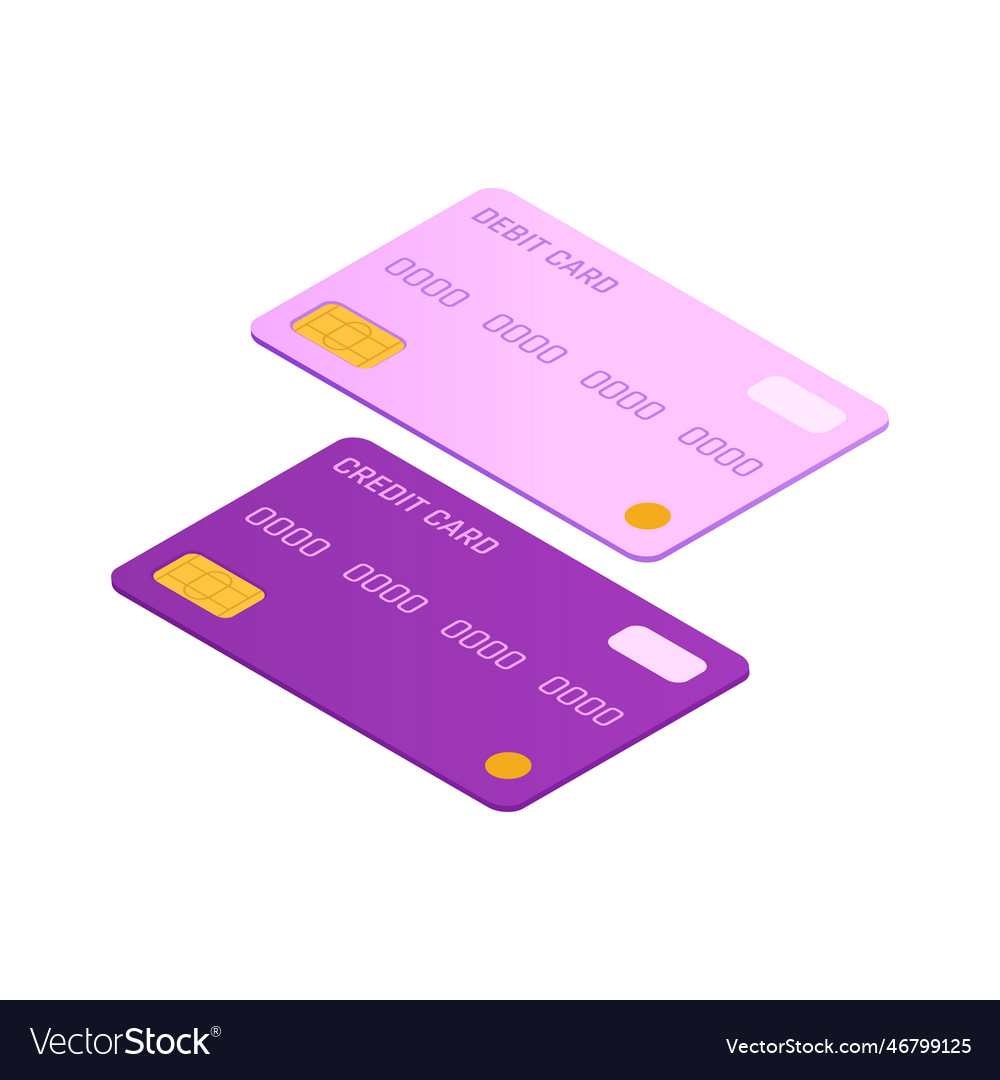 Bank Cards Icon Royalty Free Vector Image Vectorstock