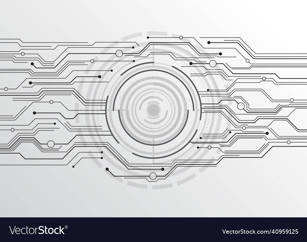 Circuit technology background with hi-tech digital vector image Circuit technology background with hi-tech digital