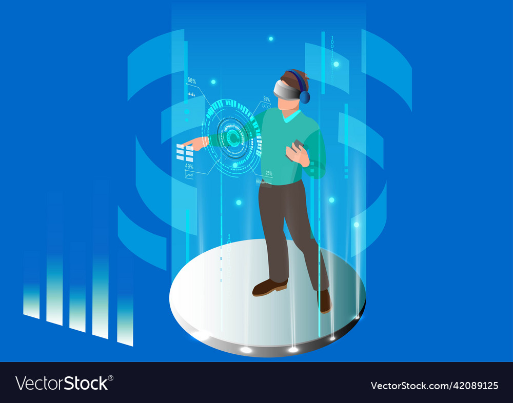 Data security concept processing protecting vector image Data security concept processing protecting
