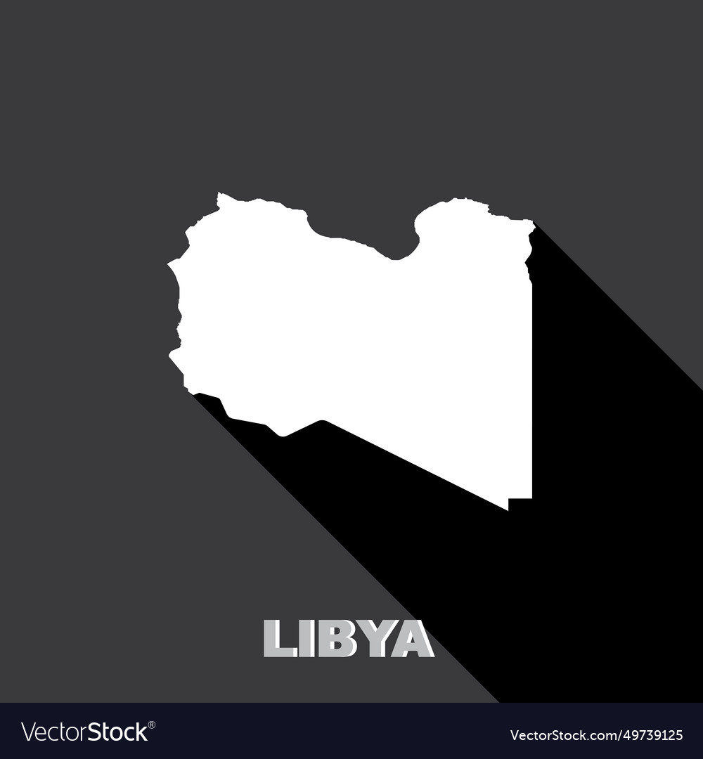 Libya map icon Royalty Free Vector Image - VectorStock