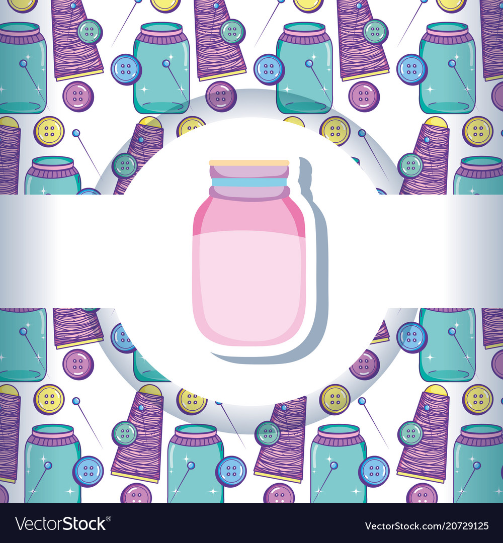 Mason jar mit Handwerk Muster Hintergrund