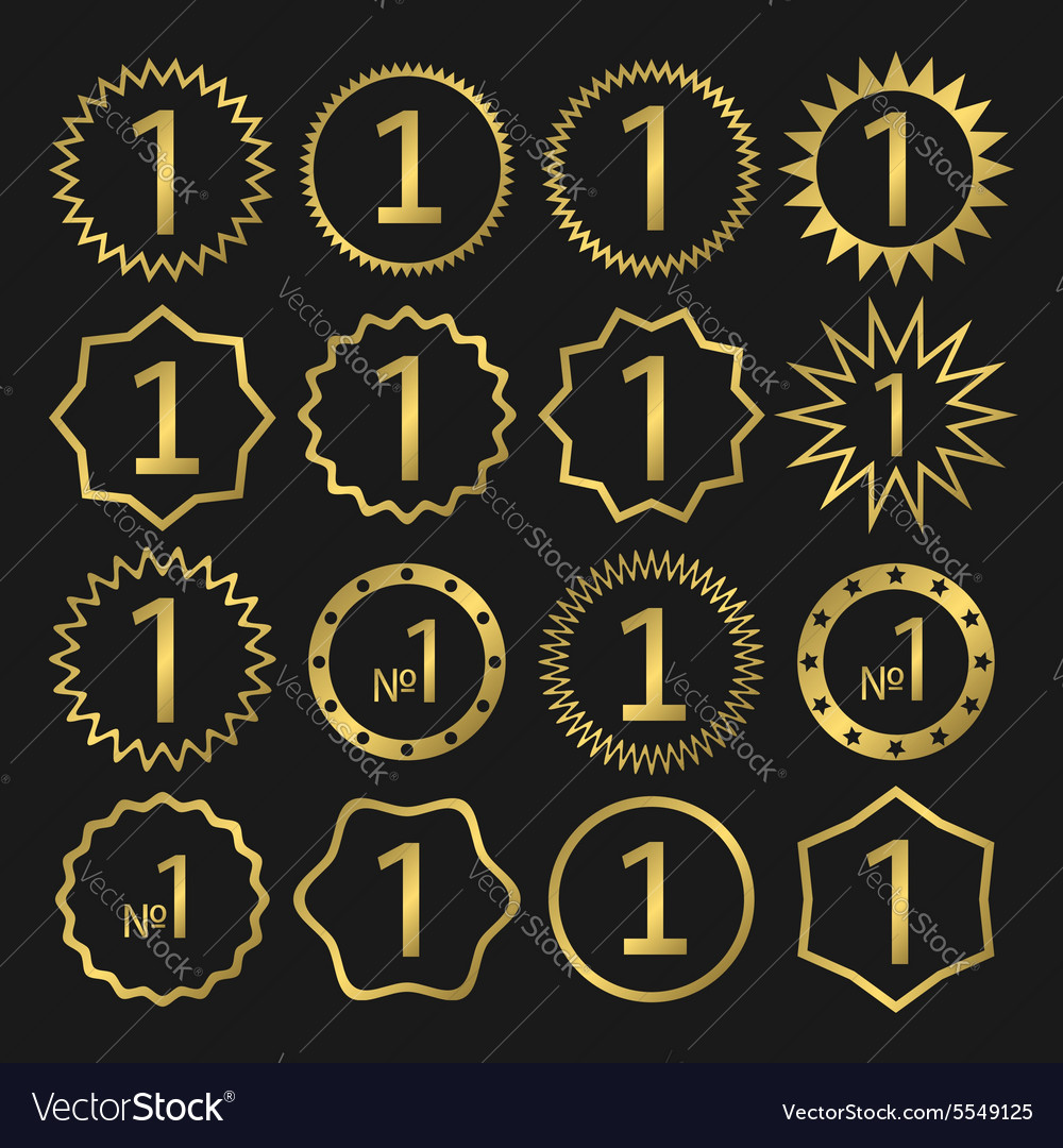 Number 1 Royalty Free Vector Image - VectorStock