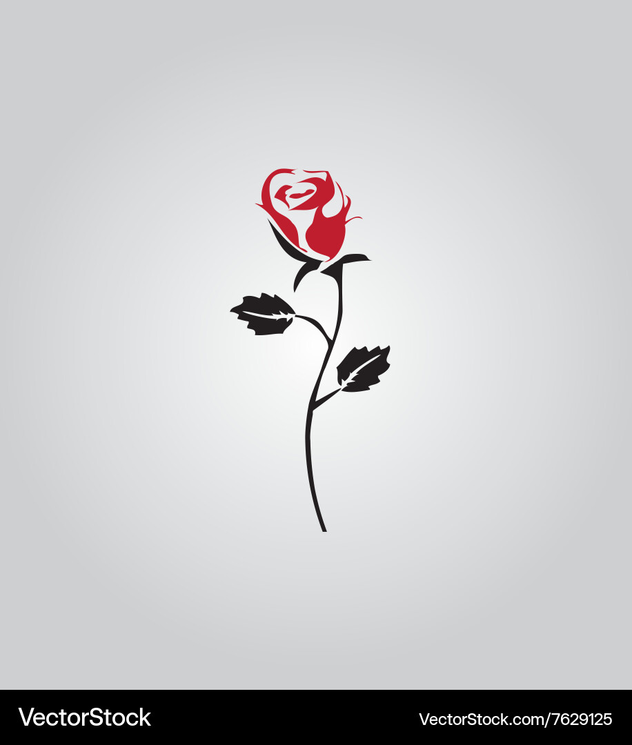 Rose icon Royalty Free Vector Image - VectorStock