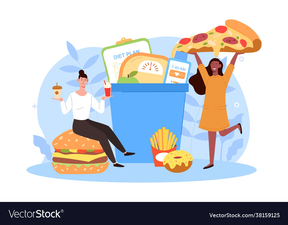 Two Women Enjoying Junk Food