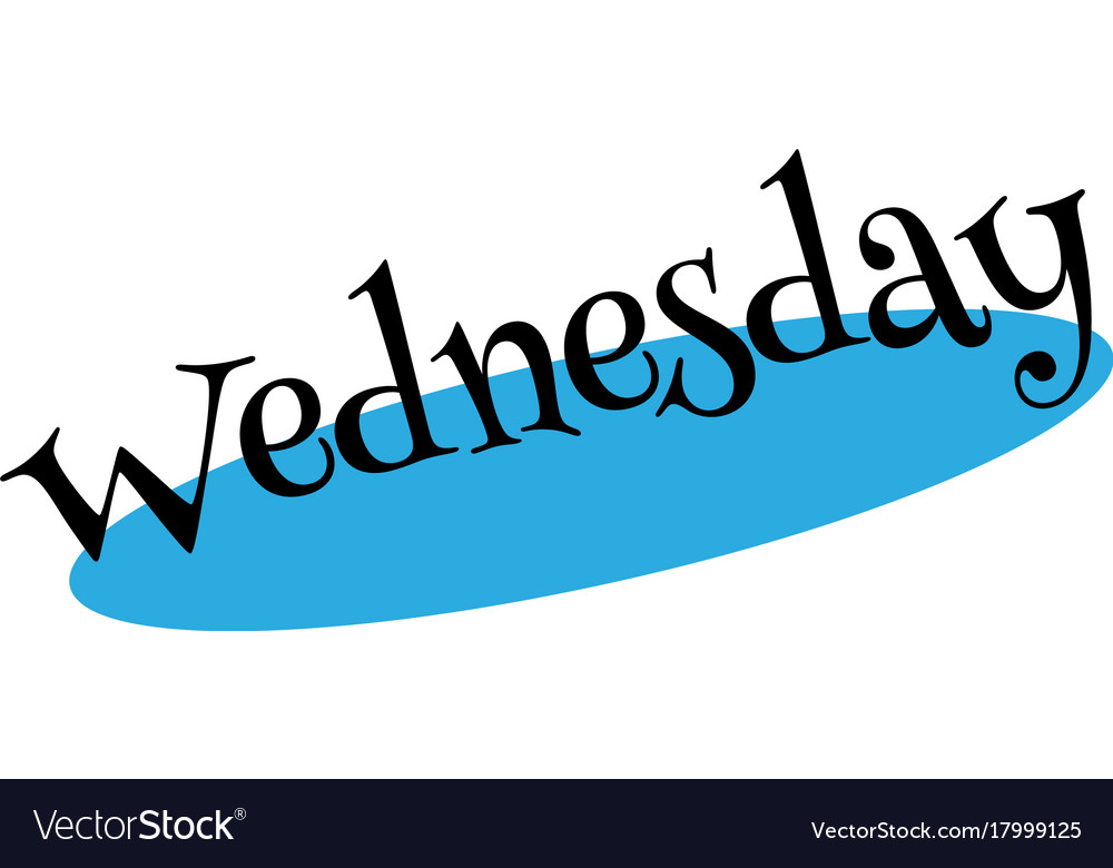 Wednesday rubber stamp Royalty Free Vector Image