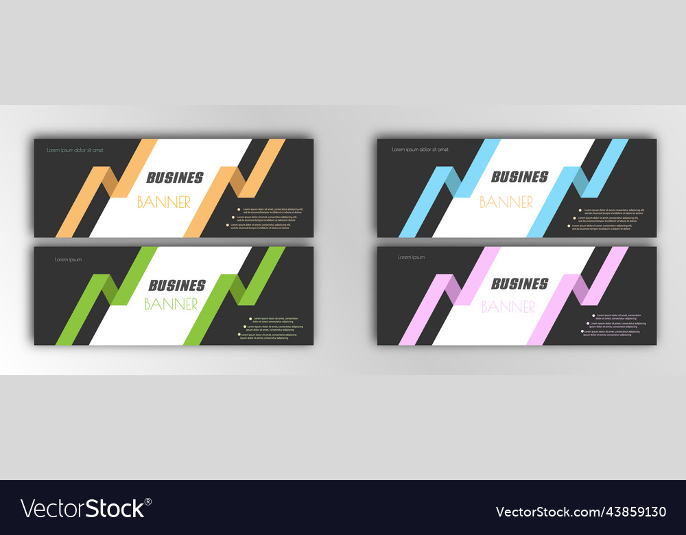 Abstract template for the design of a web banner
