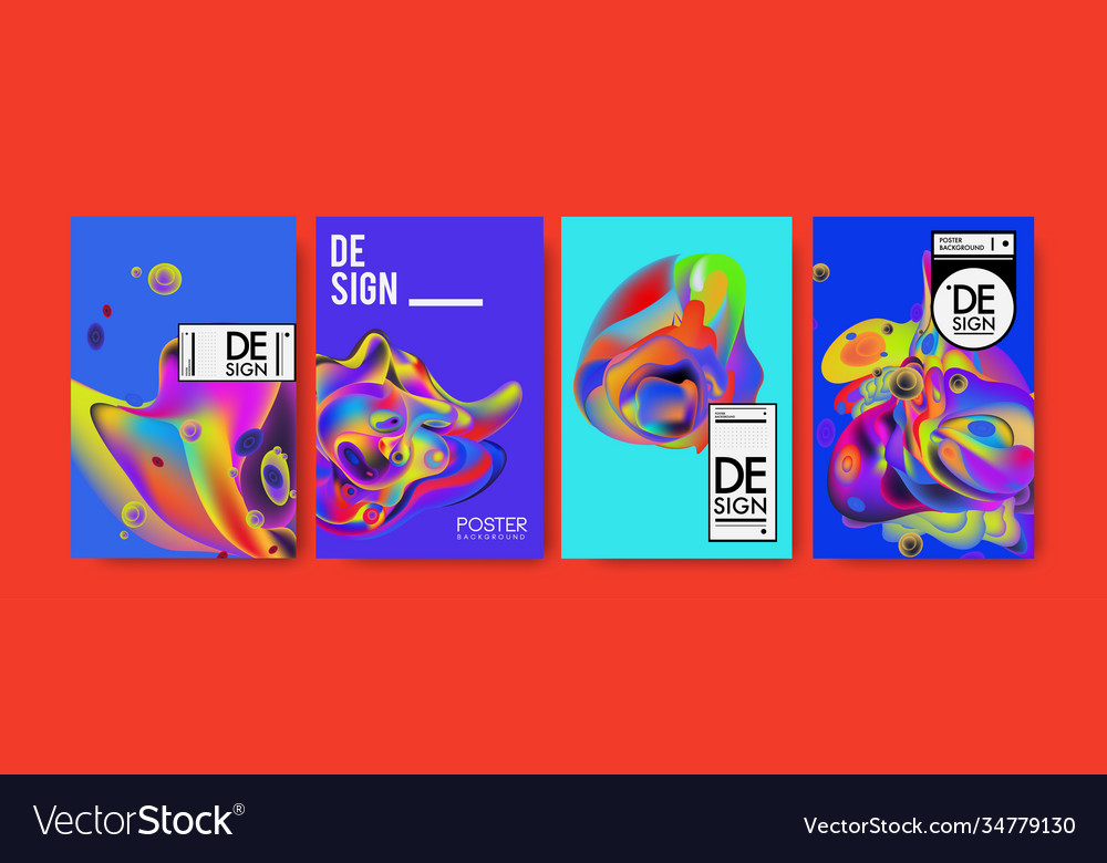 Landing page background template with colorful
