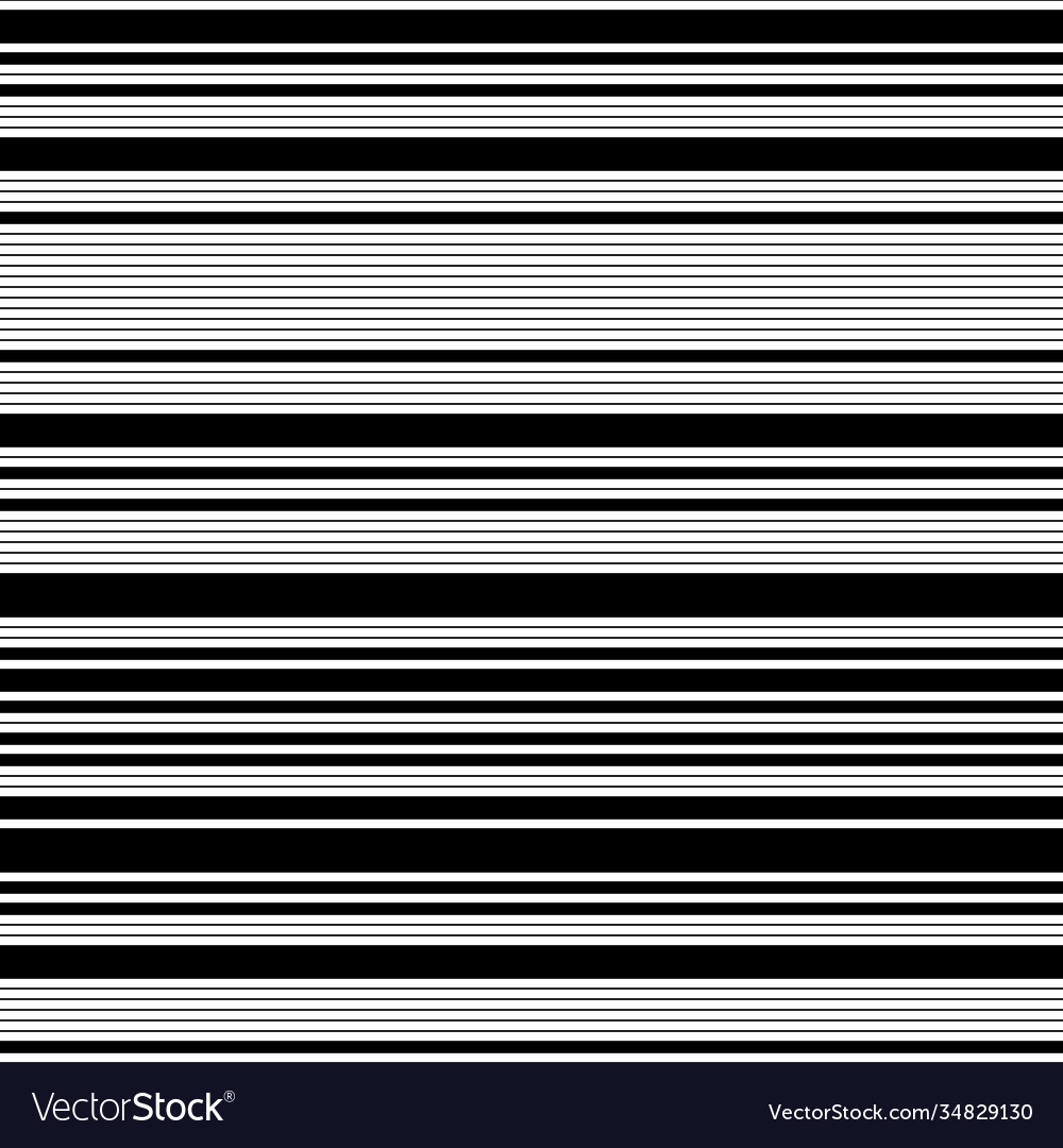 Seamless pattern with horizontal black lines Vector Image Seamless pattern with horizontal black lines