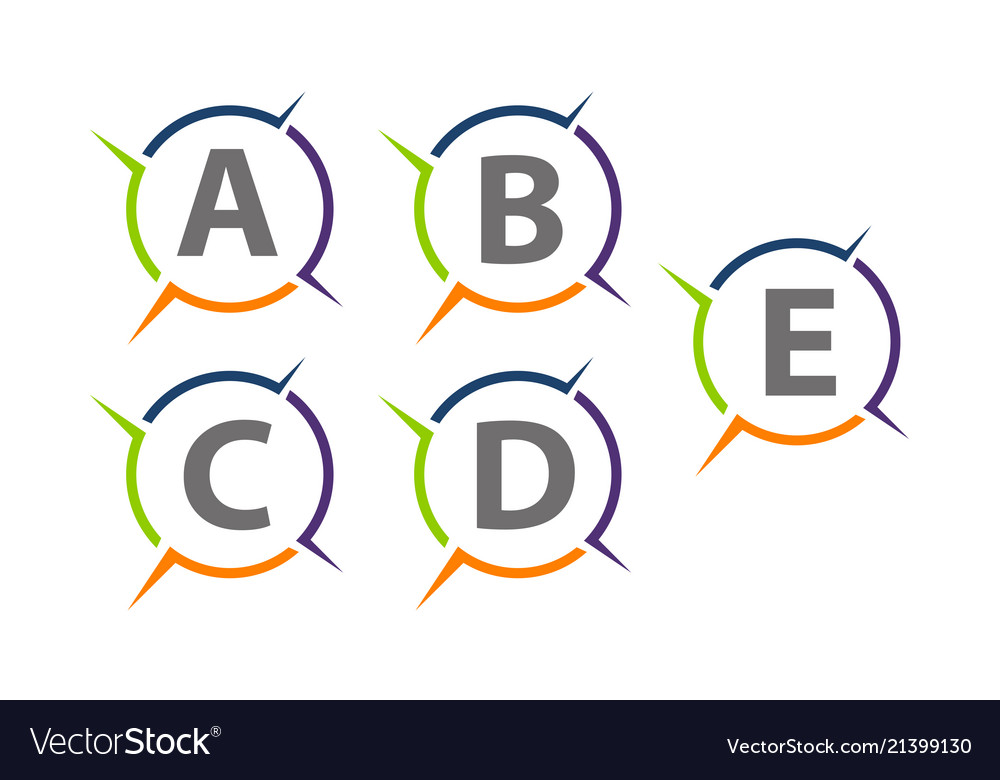 Synergy solution process abbreviation set vector image Synergy solution process abbreviation set