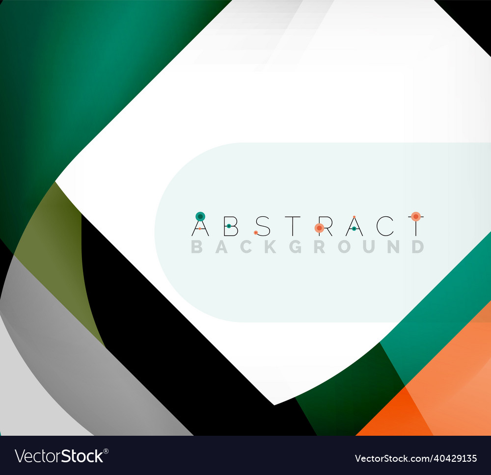 Abstract square shape with overlapping waves Vector Image Abstract square shape with overlapping waves