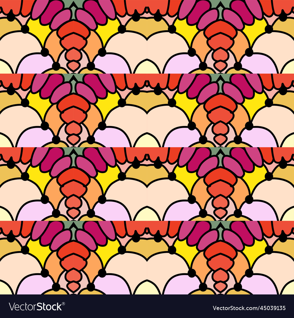 Abstract trendy seamless patterns set with hand