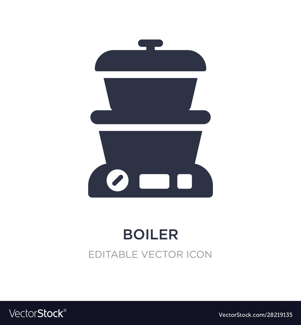 Boiler icon on white background simple element Vector Image Boiler icon on white background simple element
