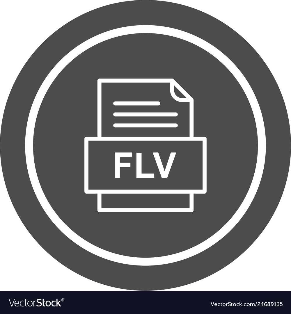 Flv file document icon