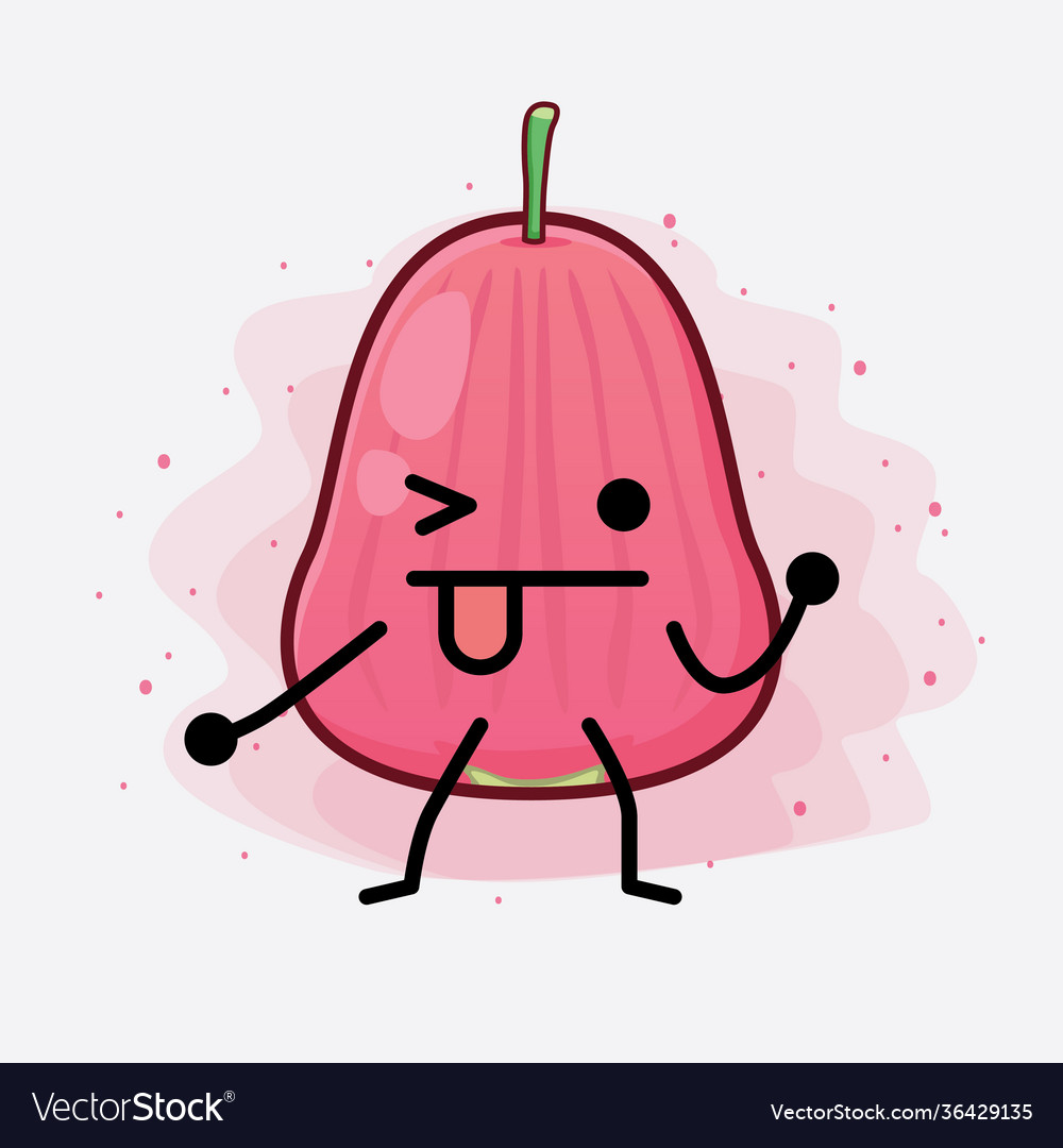 Java apple fruit cute character with simple face