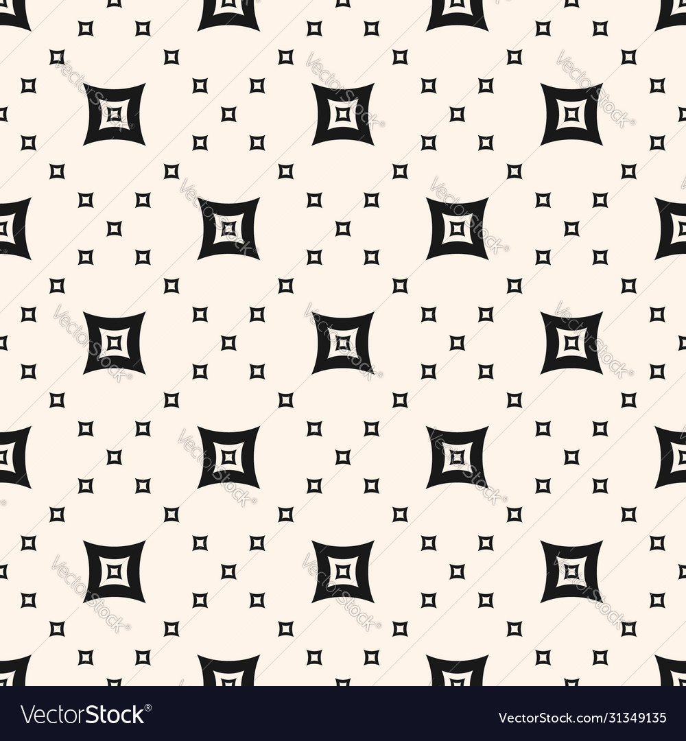 Minimalist seamless pattern outline curved squares vector image Minimalist seamless pattern outline curved squares