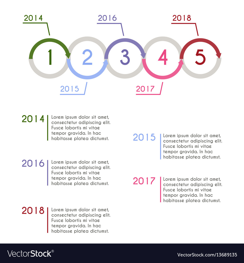 Progress chart statistic concept infographic vector image Progress chart statistic concept infographic