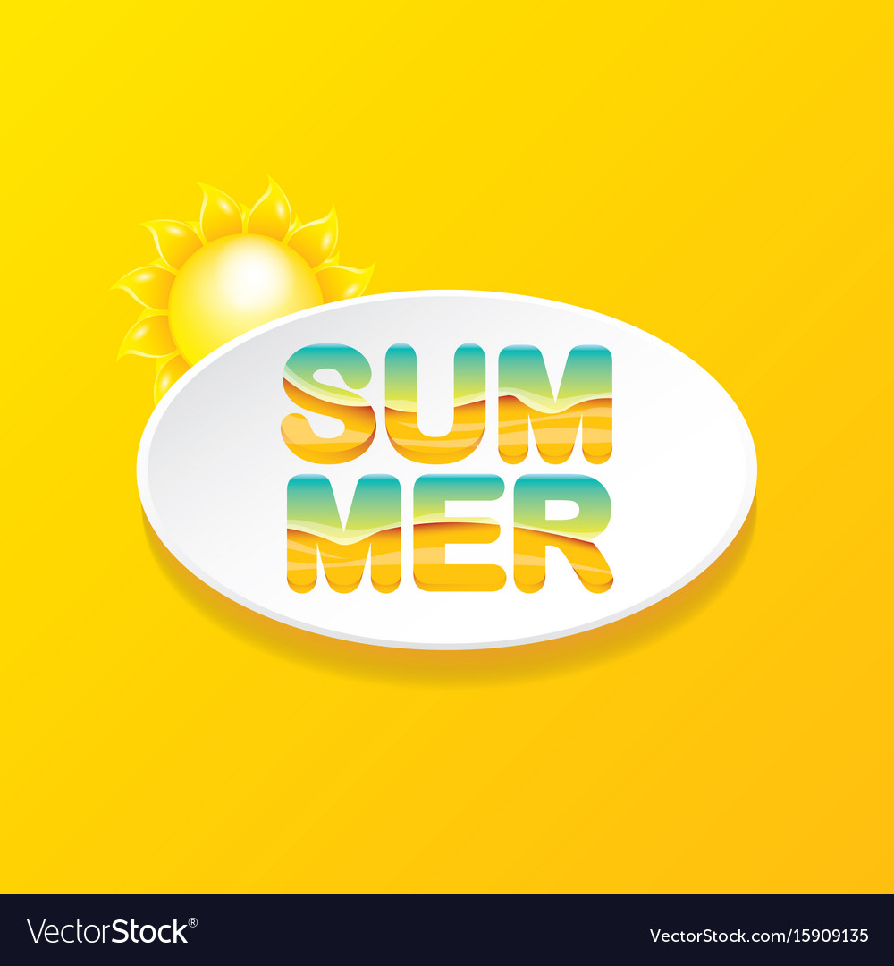 Special offer summer label design template Vector Image