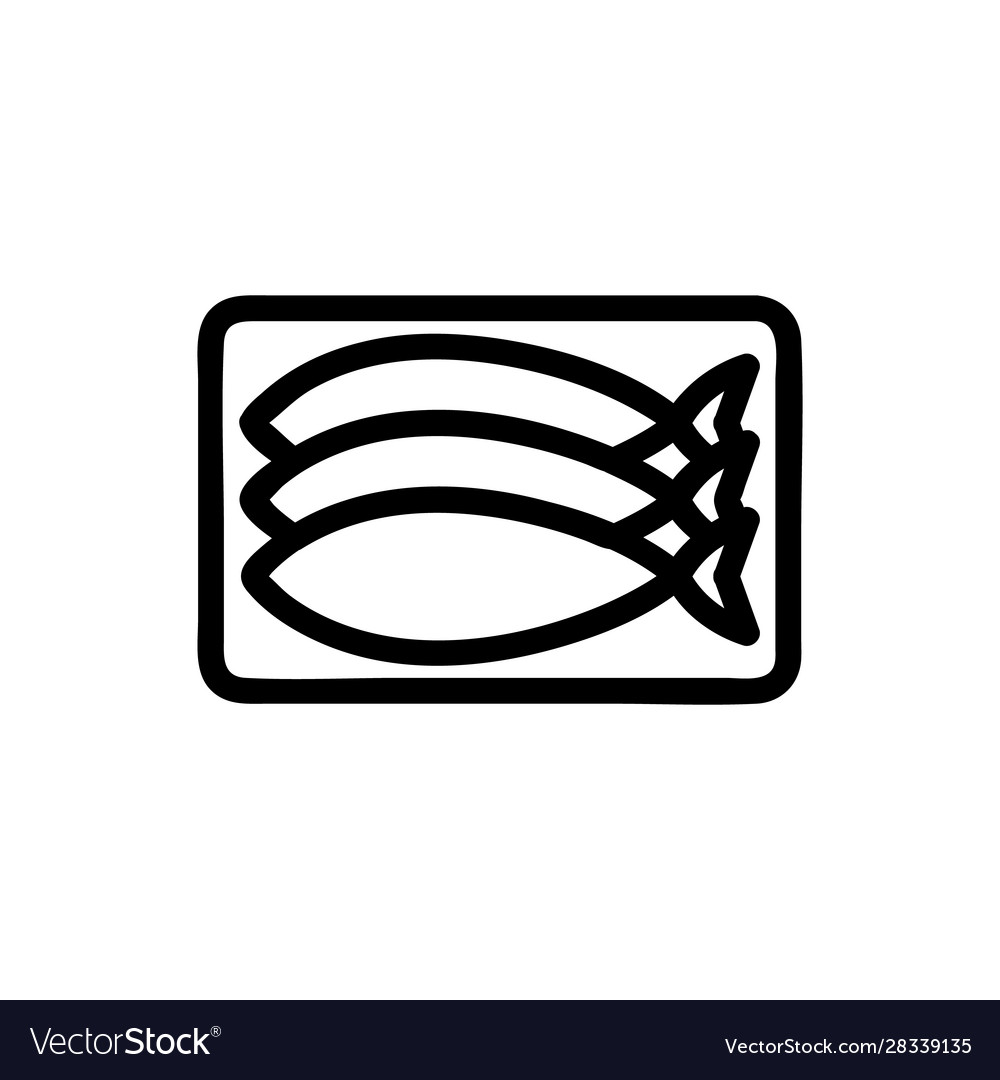 Tuna fillet icon isolated contour symbol