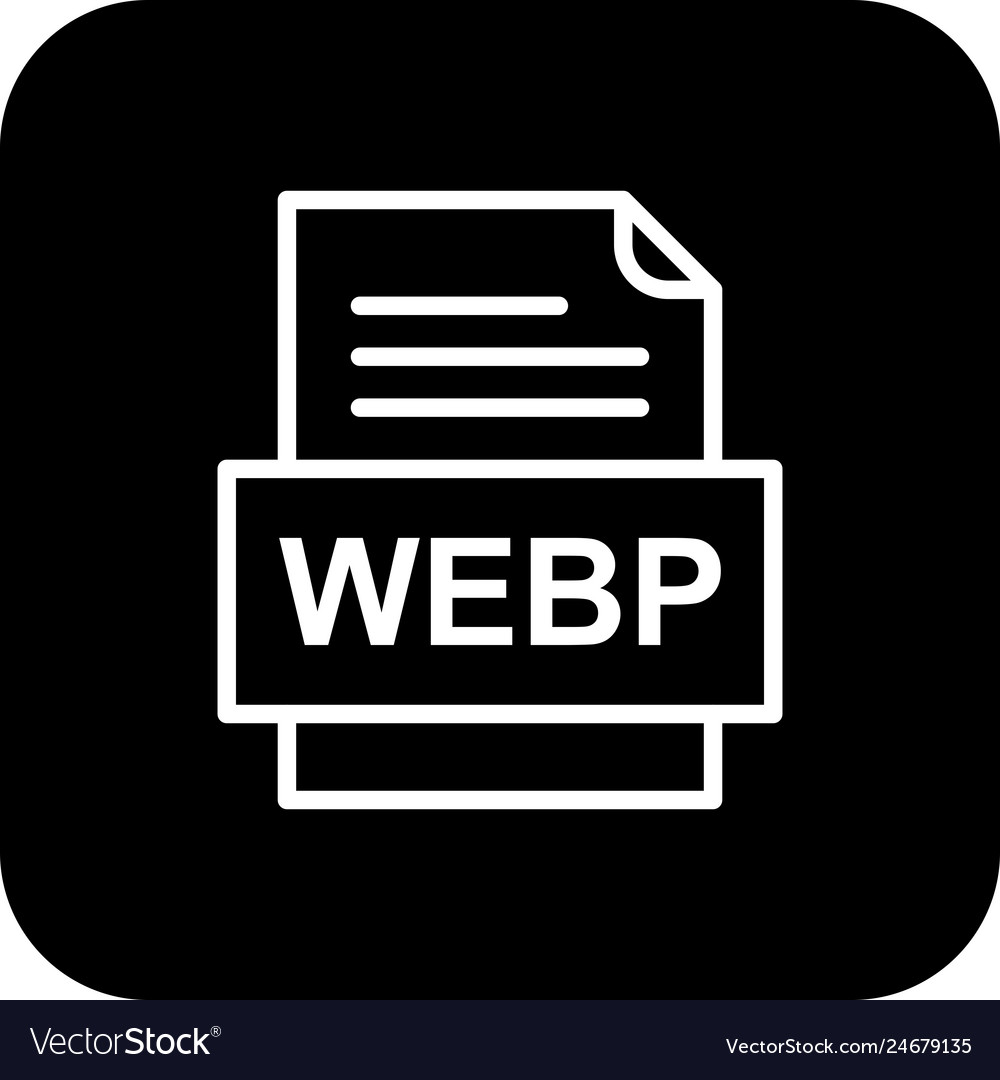 Webp file document icon
