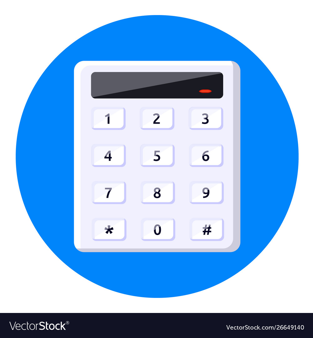 Keypad system digital Royalty Free Vector Image