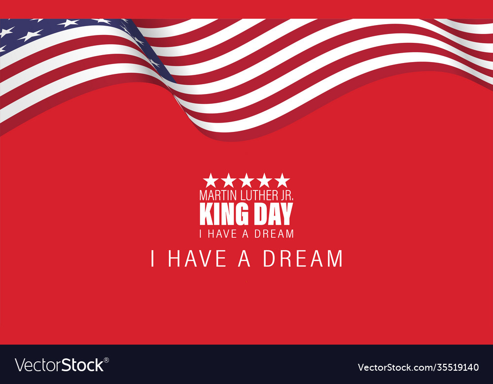 Martin luther king day greeting card