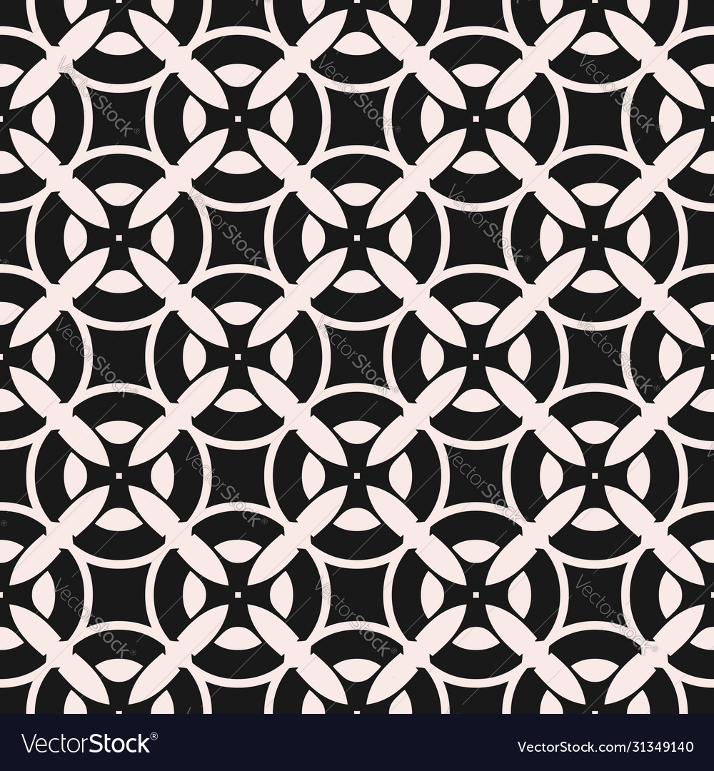 Monochrome seamless pattern repeat mosaic texture vector image Monochrome seamless pattern repeat mosaic texture